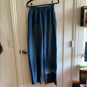 Aviator Nation Faded Water Rugby Wide Leg Sweatpands